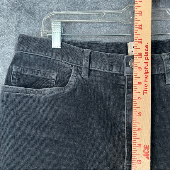 FLINT AND TINDER Men's Slim Fit Micro Corduroy Pants Dark Grey 33x30 - Picture 9 of 12